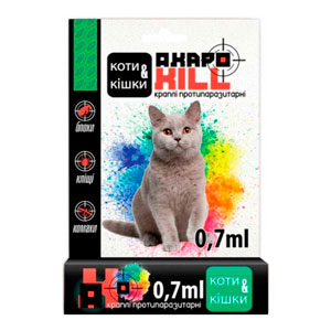 Товар: Зоо Хелс Akaro kill — капли 0,7мл (до 5кг)