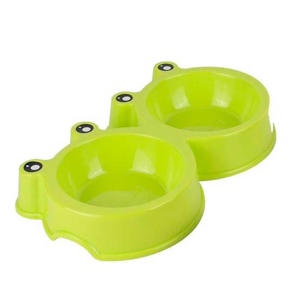 Товар: Двойная миска Лягушка L