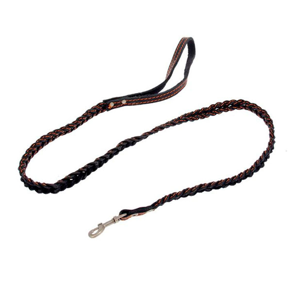 Товар: Пижон поводок кожаная коса для мелких пород