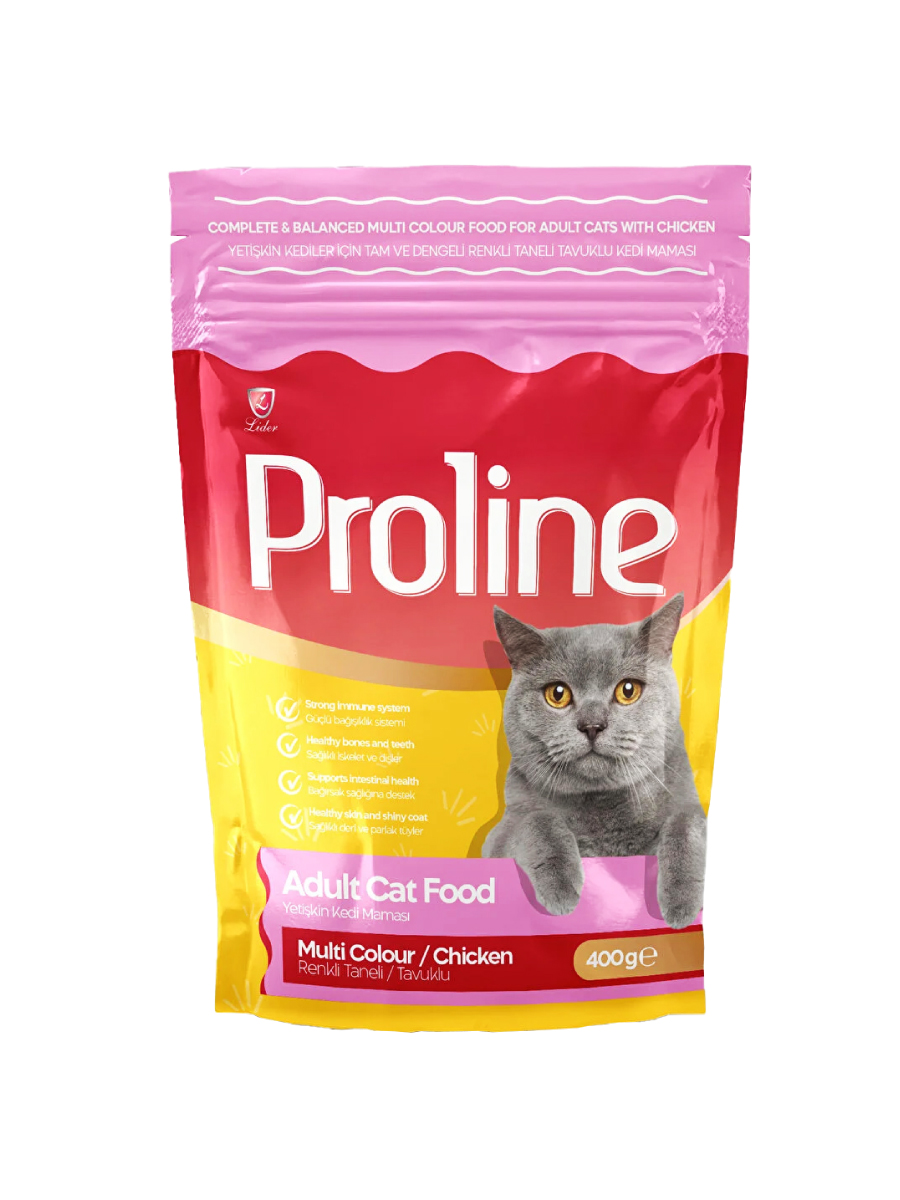 Товар: Proline Для взрослых кошек - Multi Color Курица 400г