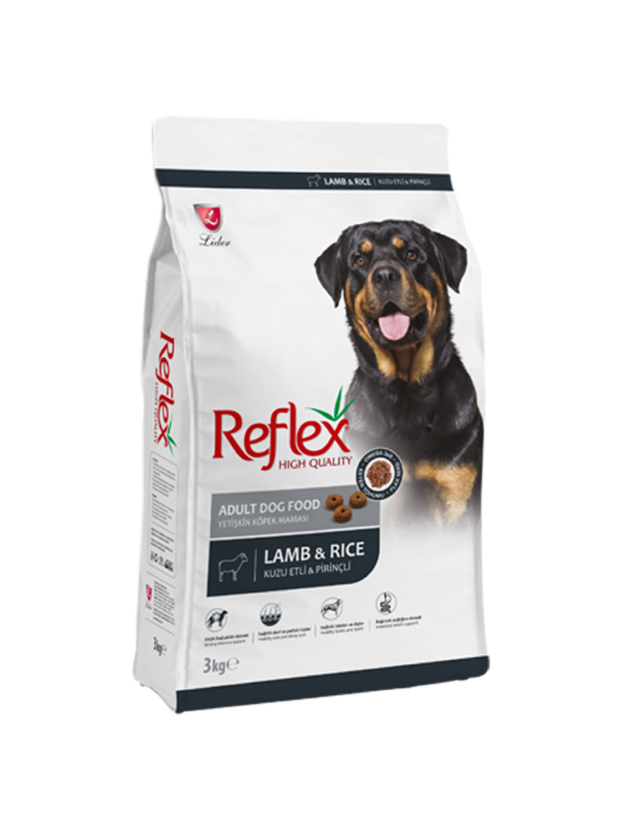 Товар: Reflex Для взрослых собак - баранина и рис 3кг