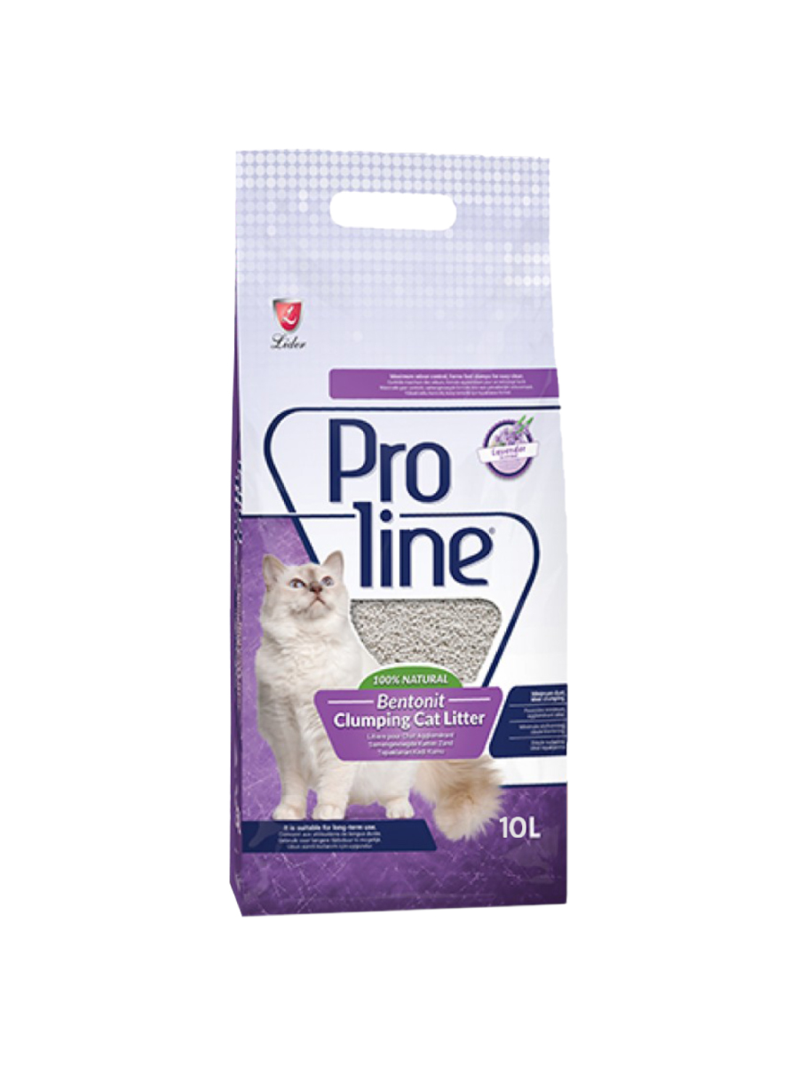 Товар: Proline Для кошачьих туалетов - бентонитовый комкующийся наполнитель Лаванда 10л