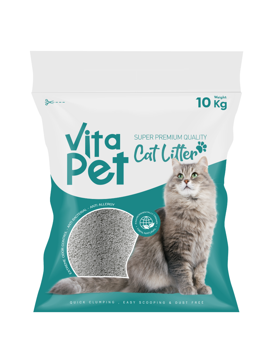 Товар: Vita Pet Для кошачьих туалетов - комкующийся наполнитель Без запаха 10кг (Иранский)