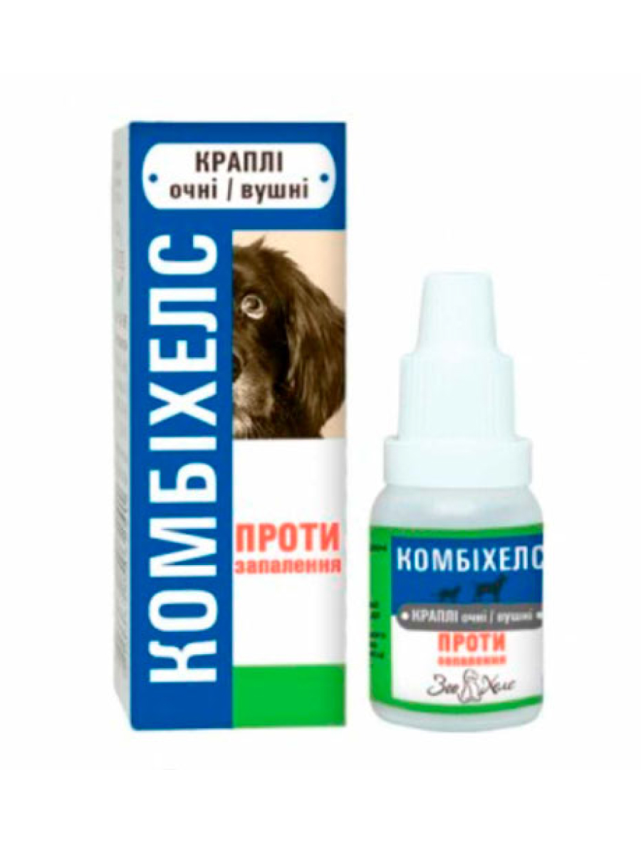 Товар: Зоо Хелс Комбихелс Капли глазные, ушные для собак и кошек, 10мл