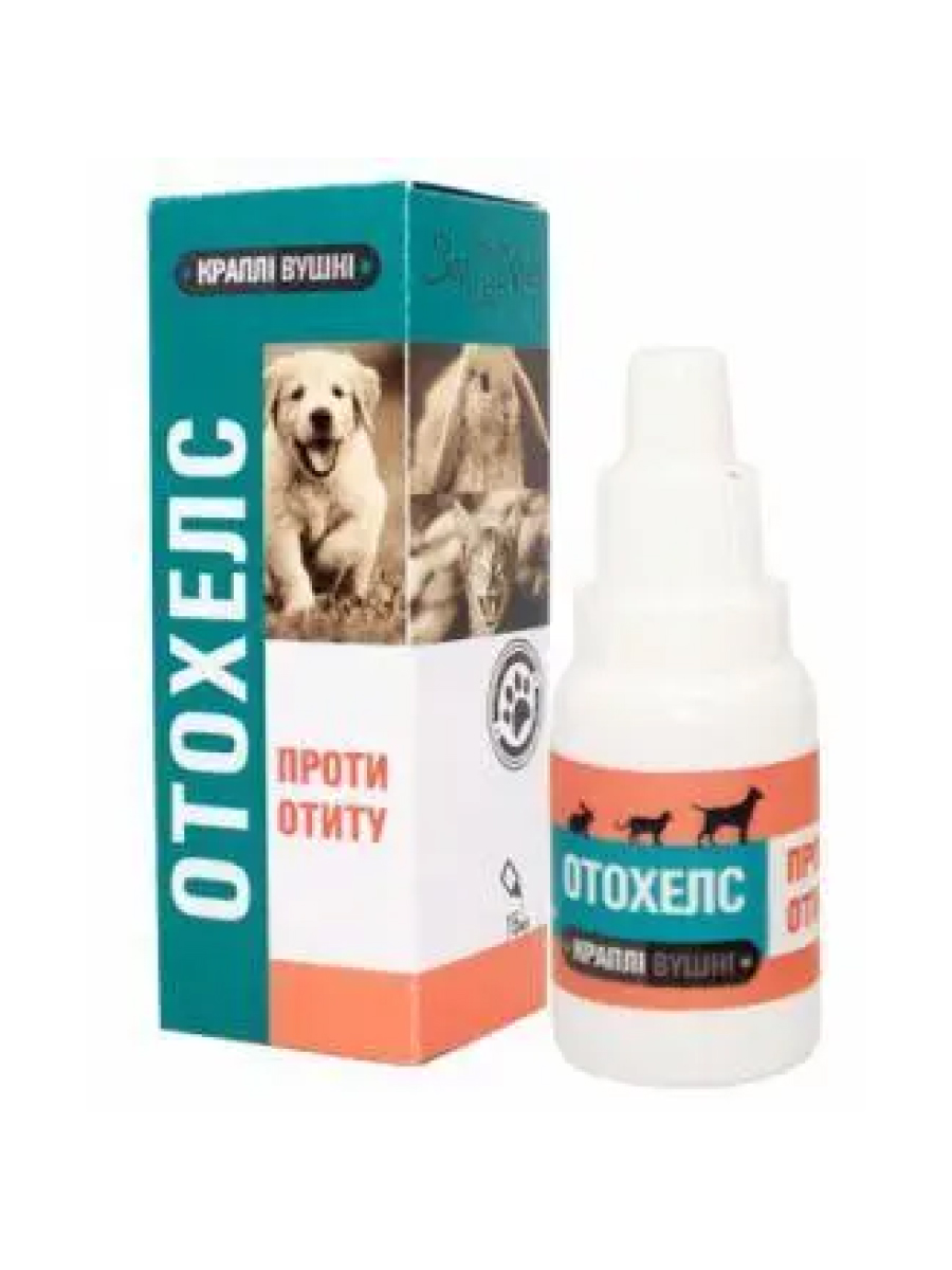 Товар: Зоо Хелс Отохелс ушные капли для собак, кошек и кроликов декоративных пород, 15мл