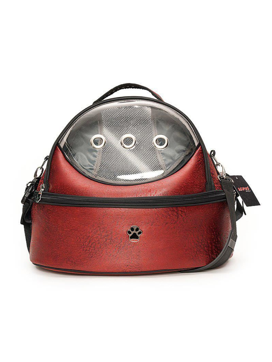 Товар: Lepus Трехфункциональная сумка НЛО для кошек и собак Бордово-красный 40x40x40см