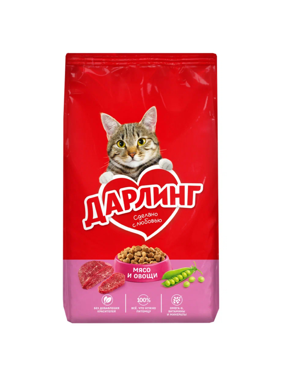 Товар: Дарлинг Для взрослых кошек - с мясом и овощами 760 г