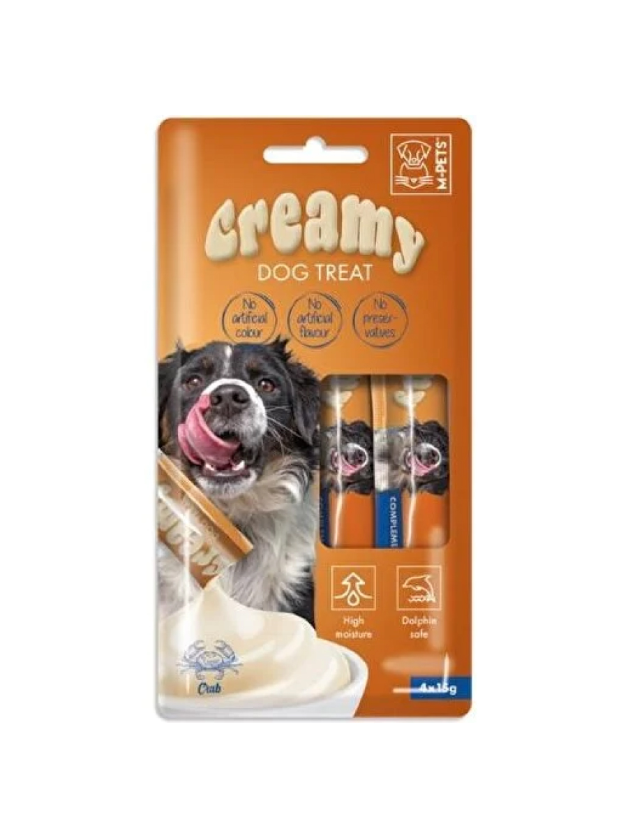 Товар: Creamy Жидкие лакомства для собак - С крабом 4x15г