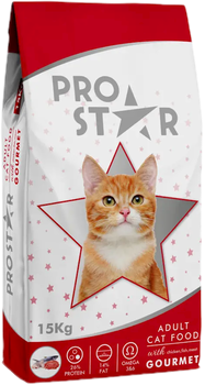 Товар: Prostar сухой корм для взрослых кошек ассорти (мясо ,курица, рыба) 1кг