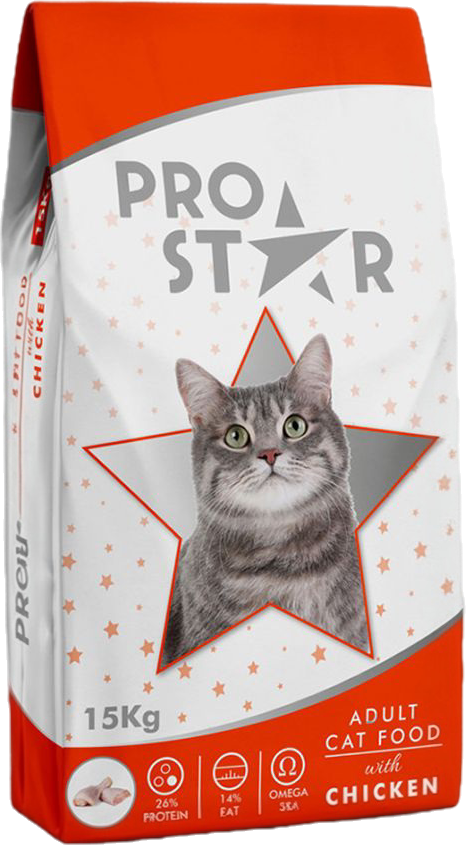 Товар: Prostar для взрослых кошек с курицей 1кг
