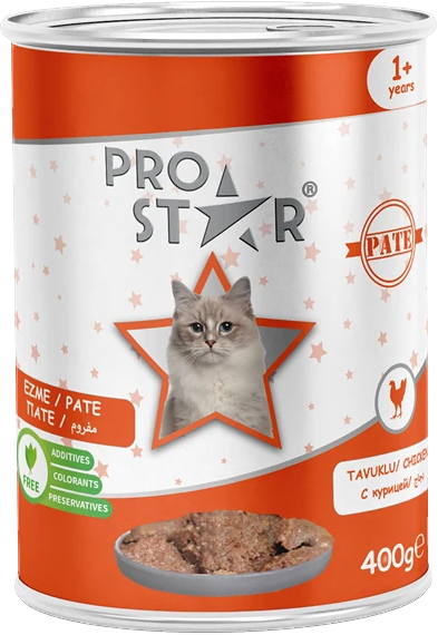 Товар: Prostar влажный корм для взрослых кошек паштет с курицей 400гр