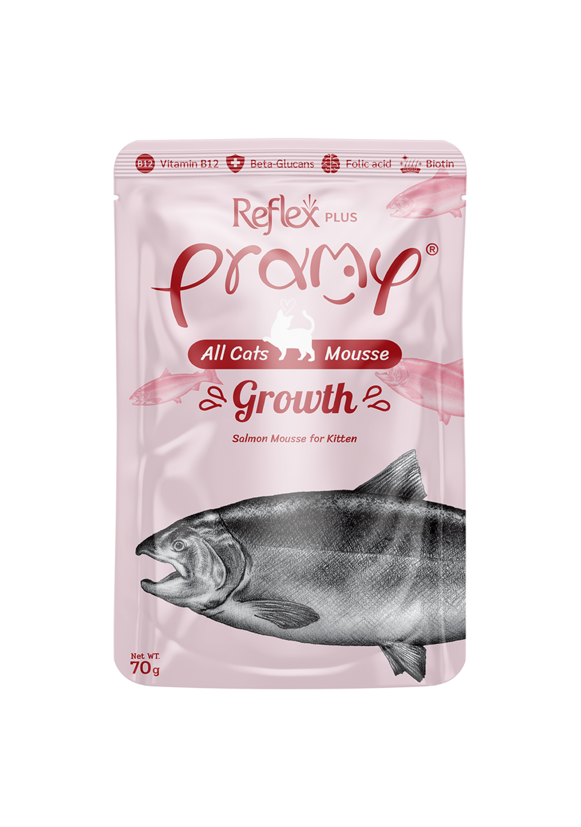 Товар: Pramy влажный корм для котят мусс из лосося 70гр