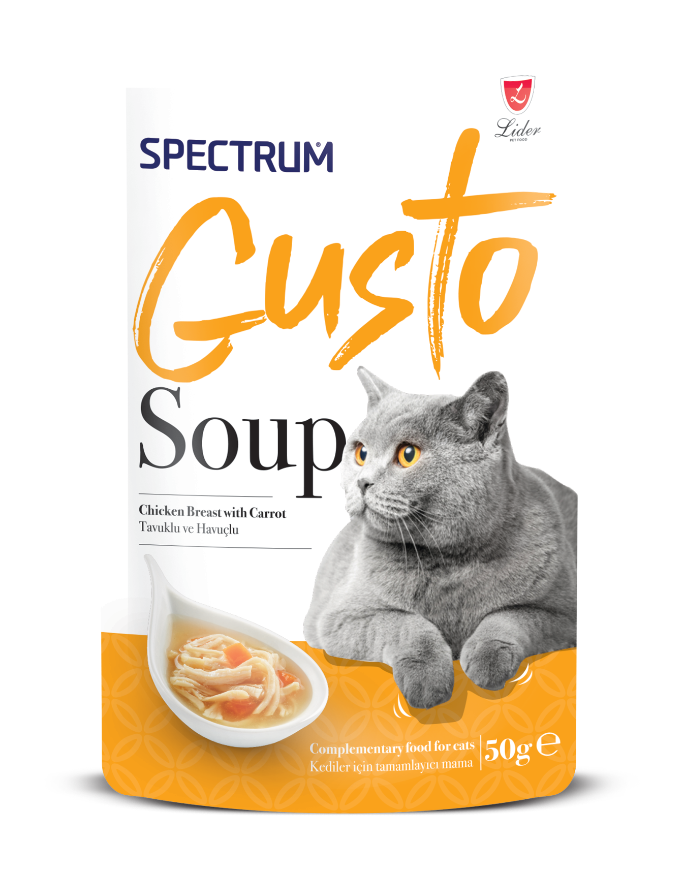 Товар: Spectrum Gusto суп для кошек курица с морковкой 50гр