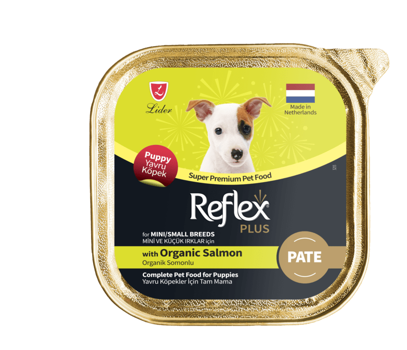 Товар: Reflex Plus влажный корм для щенков органический лосось паштет 85гр